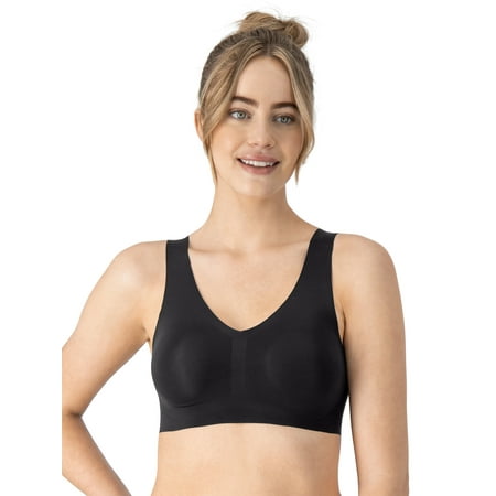 Hanes Womens Bralette, Invisible Embrace Pullover Bralette, Moisture-Wicking T-Shirt Bra, Sizes S-XXL+
