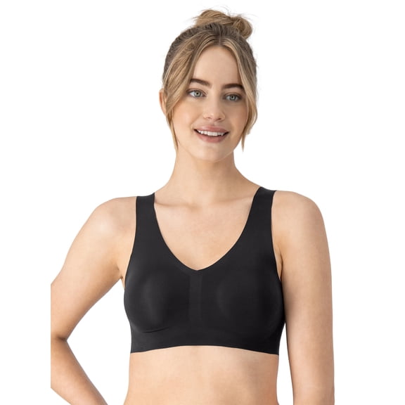 Hanes Womens Bralette, Invisible Embrace Pullover Bralette, Moisture-Wicking T-Shirt Bra, Sizes S-XXL+