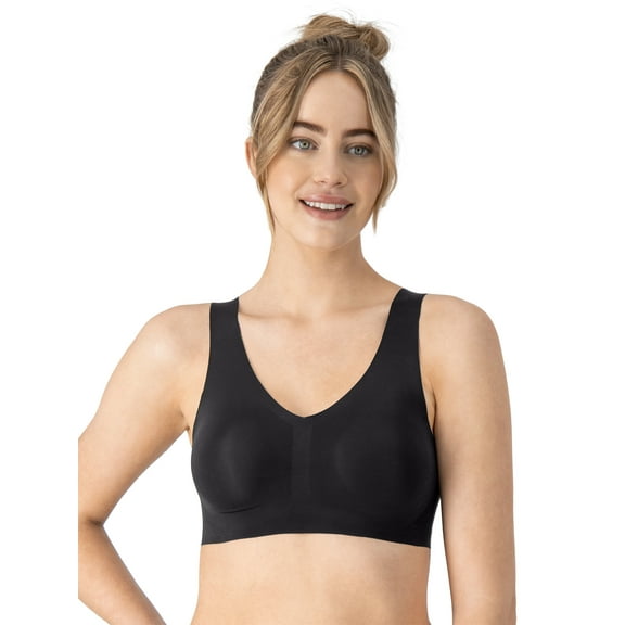 Hanes Womens Bralette, Invisible Embrace Pullover Bralette, Moisture-Wicking T-Shirt Bra