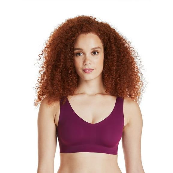 Hanes Womens Bralette, Invisible Embrace Pullover Bralette, Moisture-Wicking T-Shirt Bra