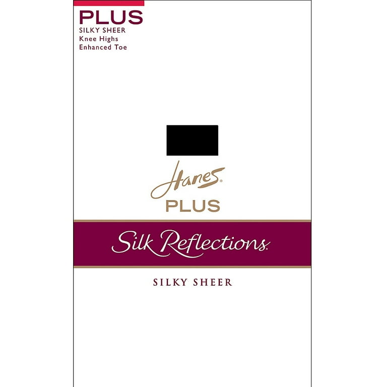 Hanes silk reflections plus size hotsell