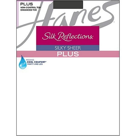 Hanes Silk Reflections Plus Enhanced Toe Sheer Pantyhose