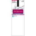 thumbnail image 1 of Hanes Silk Reflections Knee Highs, Enhanced Toe, 2-Pack (Plus Size) Jet Women's, 1 of 4