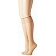 thumbnail image 1 of Hanes Silk Reflections Silky Sheer Knee Highs with Reinforced Toe 2-Pack, 1 of 2