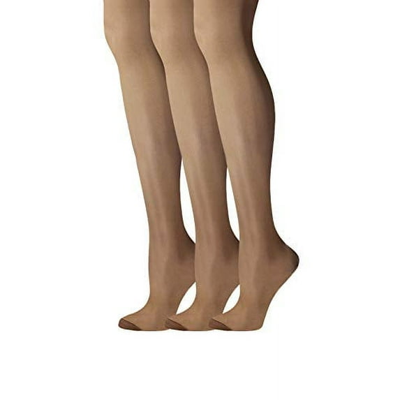 Hanes Silk Reflections Women`s Control Top RT Pantyhose - Best-Seller! (Pack of 3) 3 Barely There