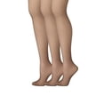thumbnail image 1 of Hanes Silk Reflections Women`s Control Top Sheer Toe Pantyhose - Best-Seller! (Pack of 3) 3 Barely Black, 1 of 1