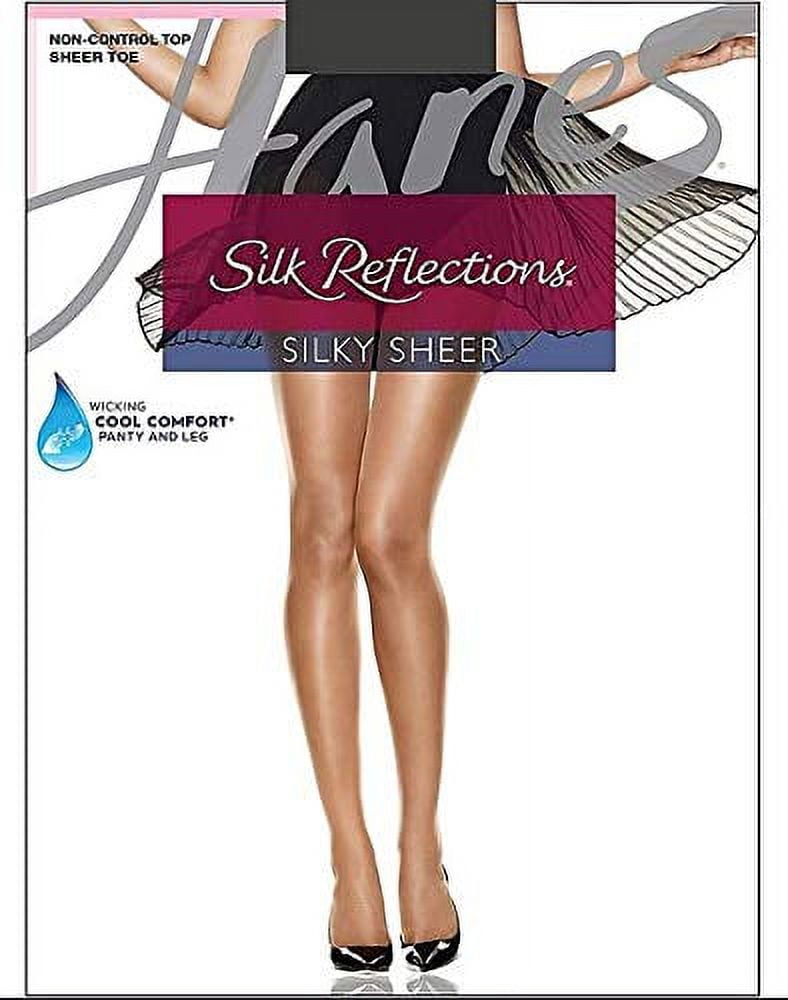 Hanes Silk Reflections Women`s NonControl Top Sheer Toe Pantyhose Best