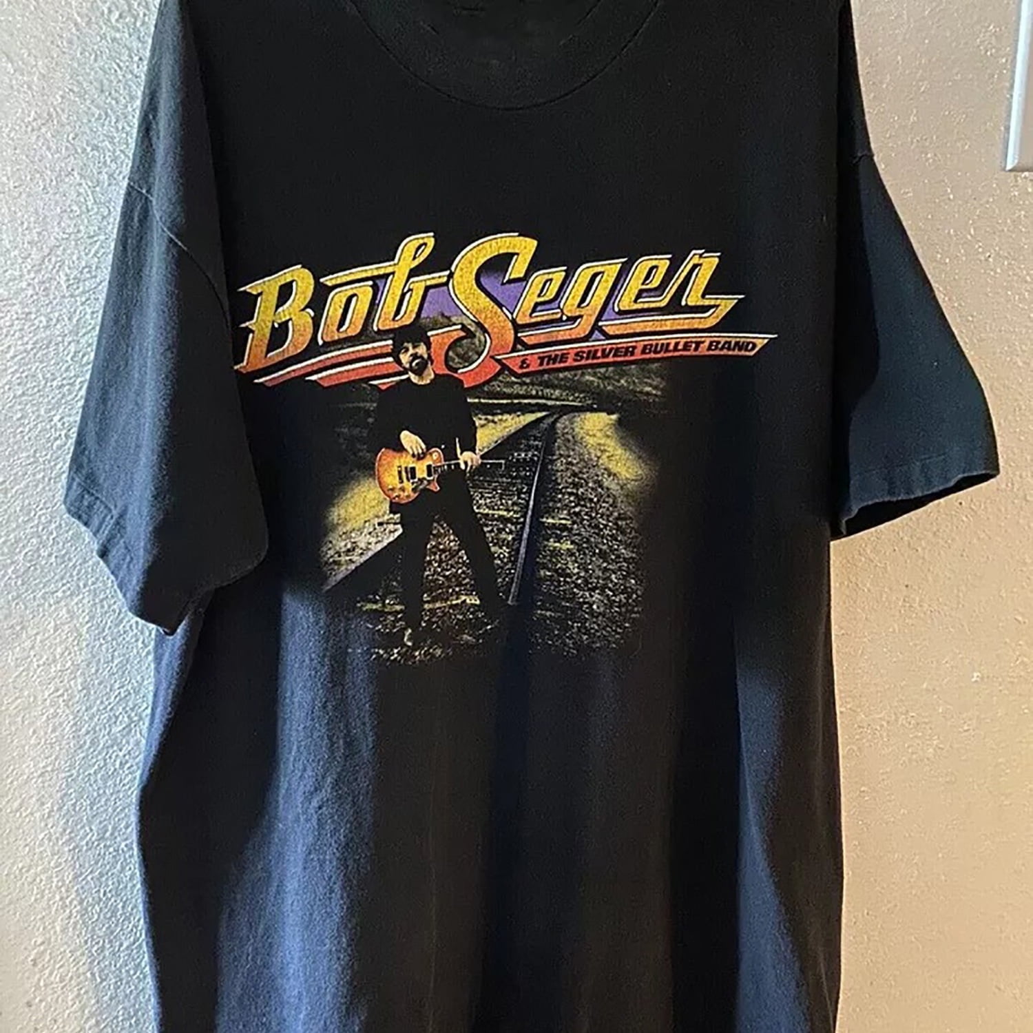 Bob Seger Black T-Shirt - Classic Band Tee, Machine Washable