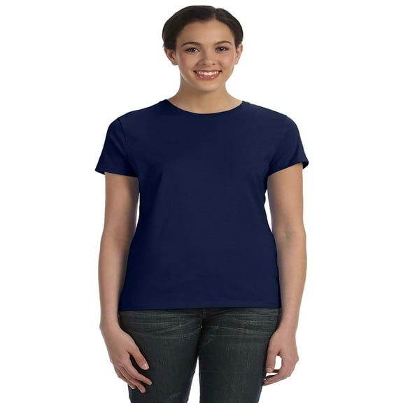 Hanes Sl04 Ladies' 4.5 Oz. 100 Ringspun Cotton Nano-T T-Shirt