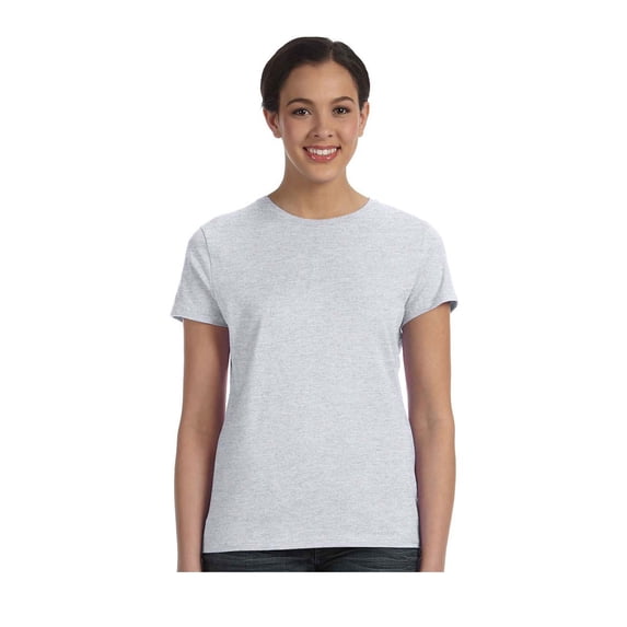 Hanes Sl04 Ladies' 4.5 Oz. 100 Ringspun Cotton Nano-T T-Shirt