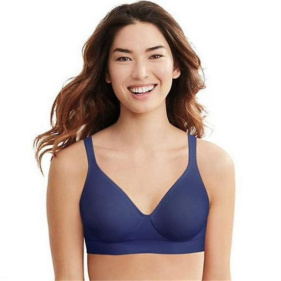 Hanes SmoothTec® ComfortFlex Fit® Wirefree Bra In The Navy XL Women's