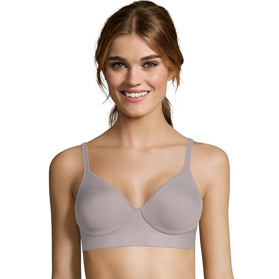 Hanes SmoothTec® ComfortFlex Fit® Wirefree Bra - Size - 3XL - Color - Warm Steel