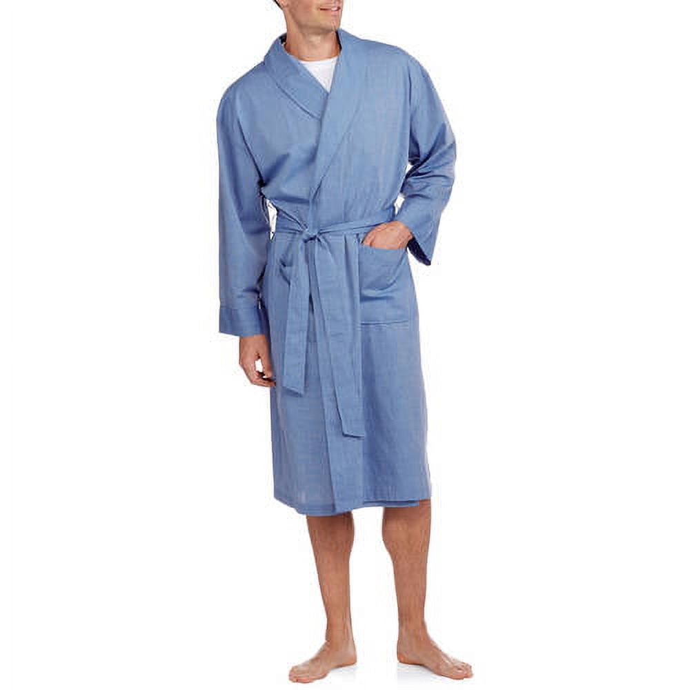 Hanes Solid Cotton Polyester Robe (Men's or Men's Big & Tall) 1 Pack