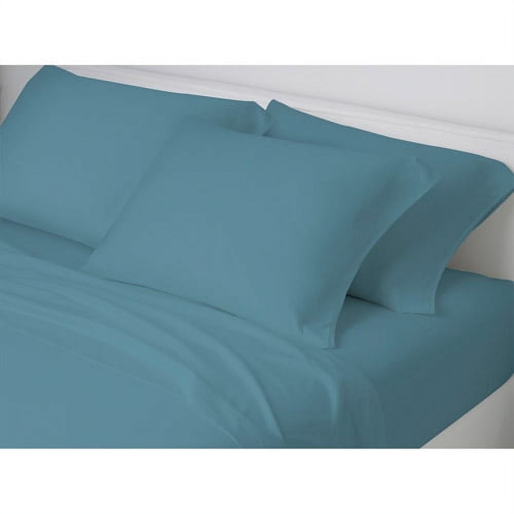 Hanes Solid Sheet Set Storm Blue Twin Walmart