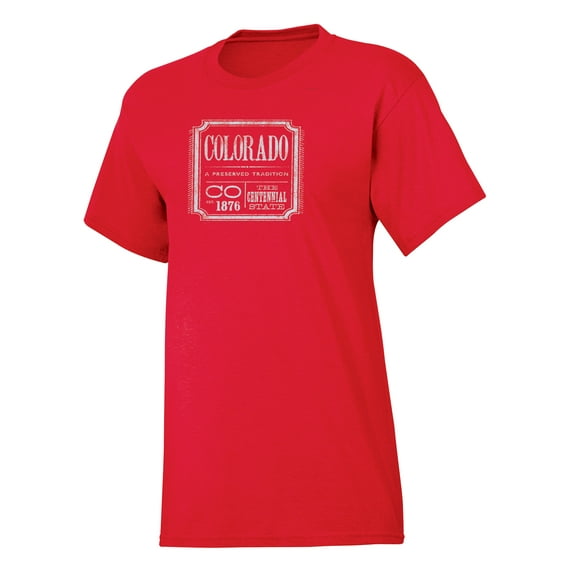 Hanes Souvenir Short Sleeve T-Shirt STATE OF COLORADO