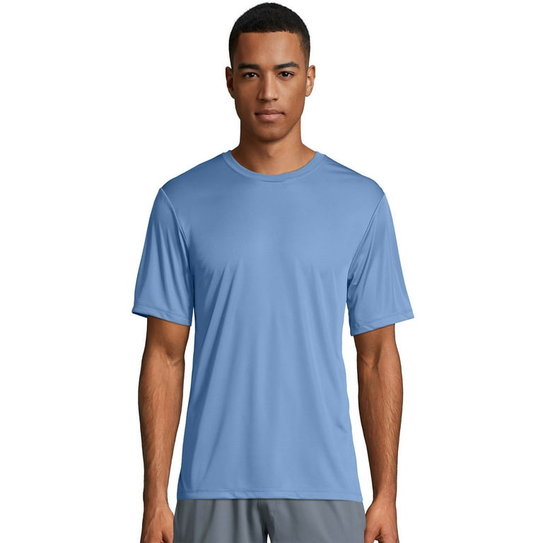 Hanes Sport Cool DRI Men's Performance T-Shirt Light Blue XS