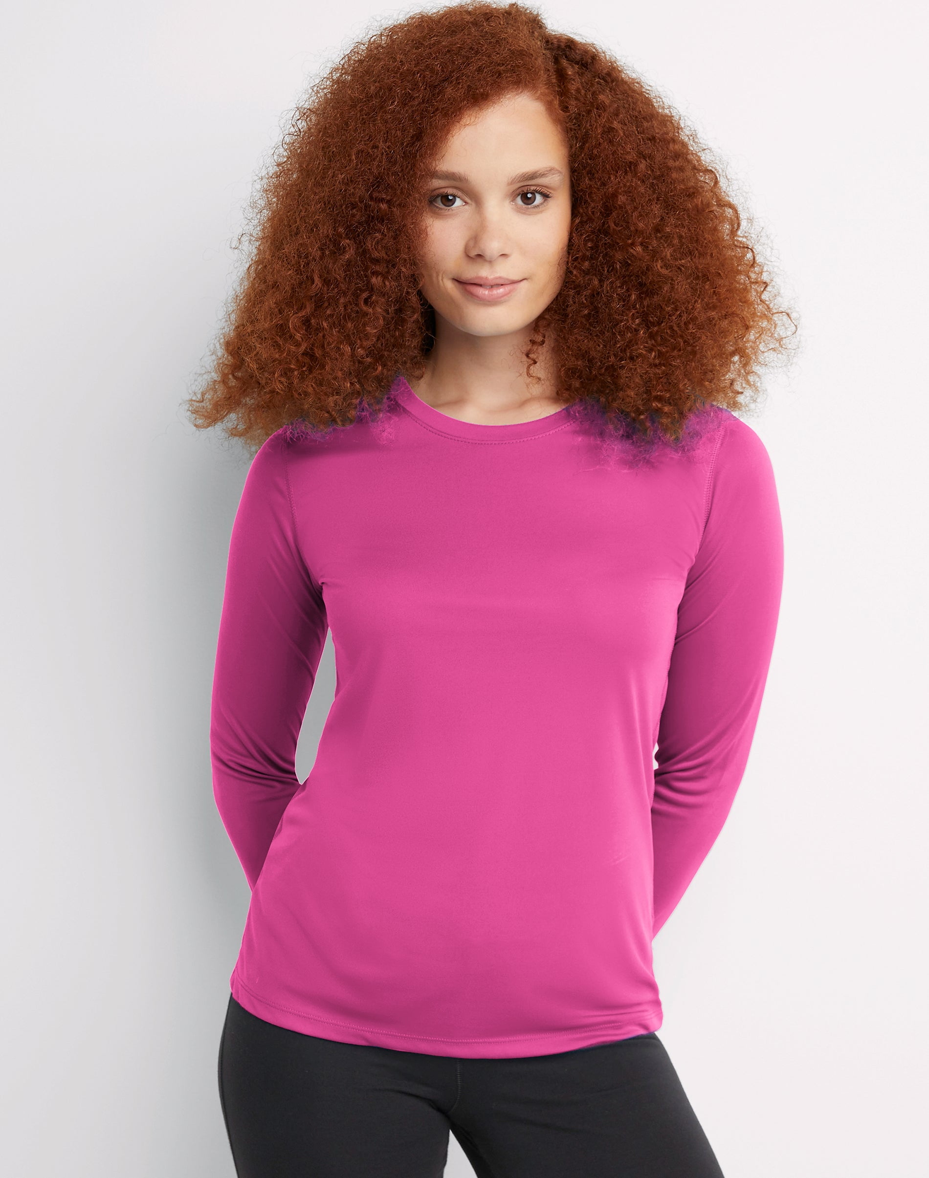 Pink Hanes T Shirts Long Buy Hanes Women's Crewneck Long Sleeve