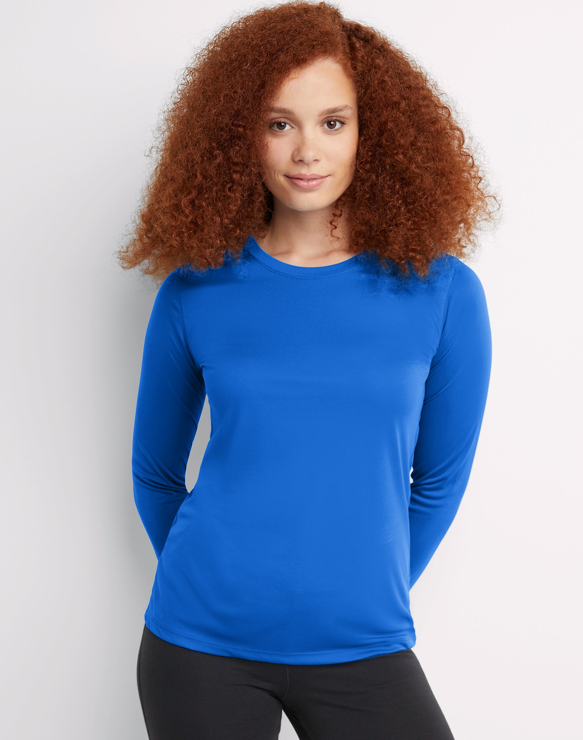 Ladies dri fit long sleeve fashion shirts