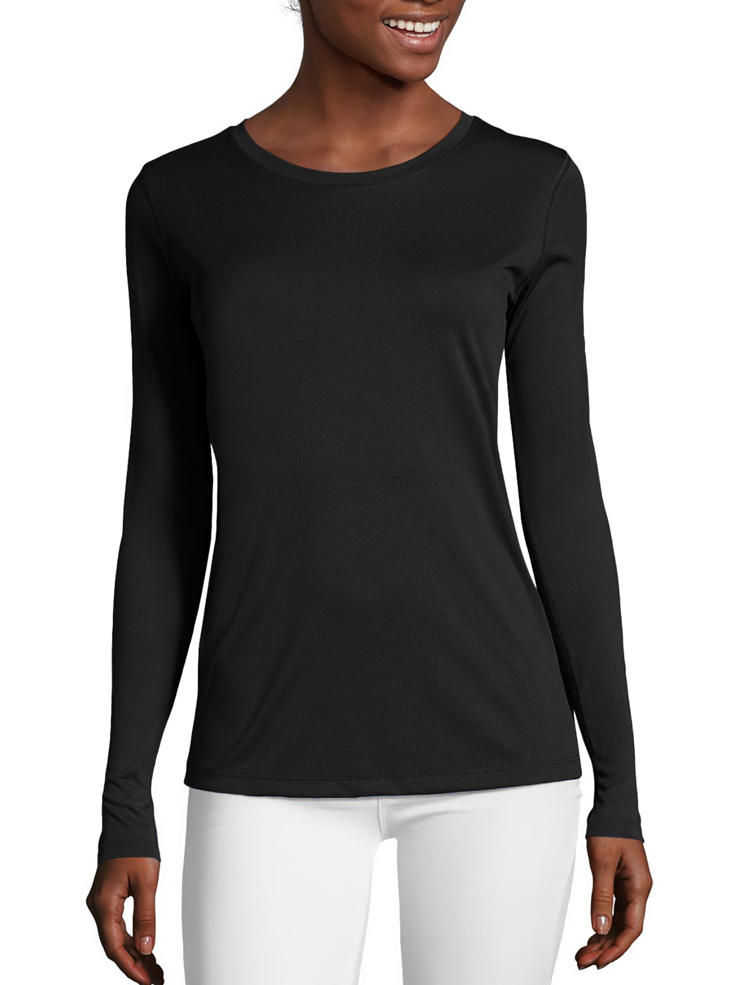 Pianshanzi Sports Shirt Women's Long Sleeve Cotton Black