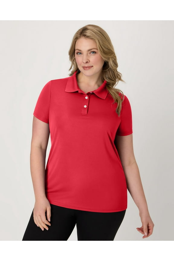 Sport Cool DRI Women's Performance Polo Shirt Deep Red M