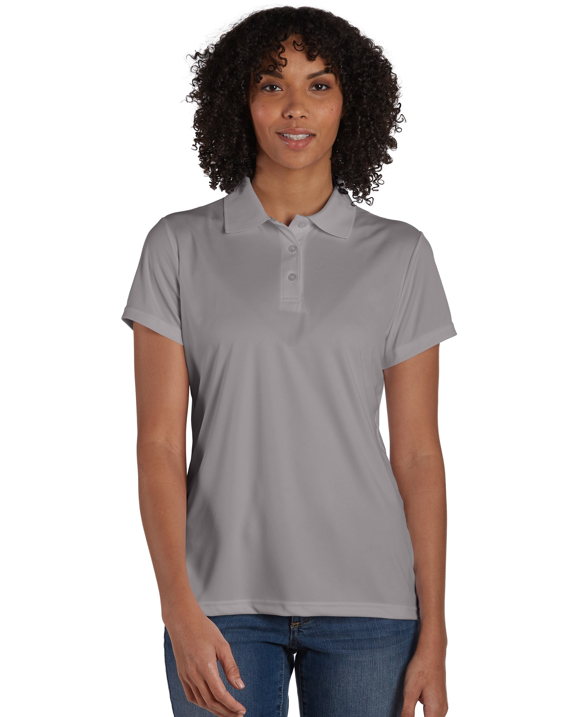 Womens Polo Shirts in Womens Tops | Gray - Walmart.com