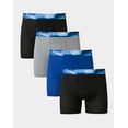 thumbnail image 1 of Hanes Sport Men’s Air Mesh Boxer Brief Underwear, X-Temp, Black/Grey/Blue, 4-Pack Assortment 1 XL, 1 of 5