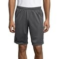 thumbnail image 1 of Hanes Sport Men's Mesh Athletic Shorts with Pockets, 9" Railroad Gray L, 1 of 3