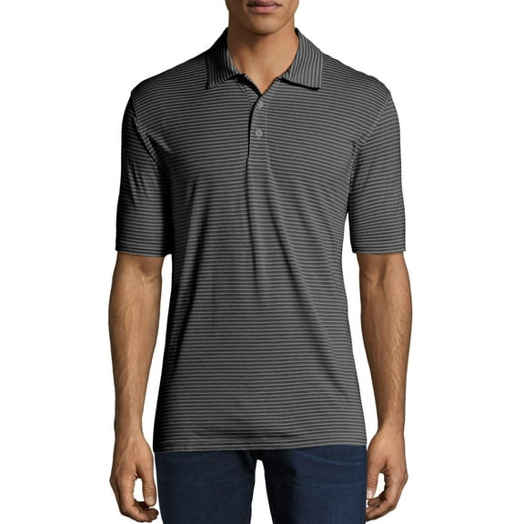 Hanes Sport Men's Performance Striped Polo