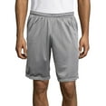 thumbnail image 1 of Hanes Sport Men's Mesh Athletic Shorts with Pockets, 9" Grey L, 1 of 3