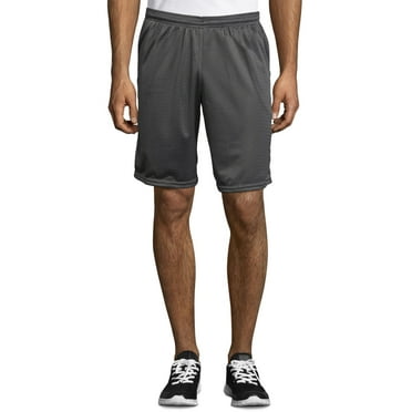 Hanes Sport Men's and Big Men's 9" Athletic Mesh Shorts with Pockets, up to size 2XL