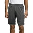 thumbnail image 1 of Hanes Sport Men's Mesh Athletic Shorts with Pockets, 9" Railroad Gray XL, 1 of 3