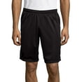 thumbnail image 1 of Hanes Sport Men's Mesh Athletic Shorts with Pockets, 9" Ebony XL, 1 of 3
