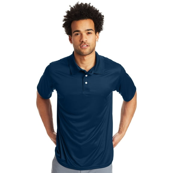 Hanes Sport Men's and Big Men's Cool Dri Performance Polo (40+ UPF), Up to Size 3XL