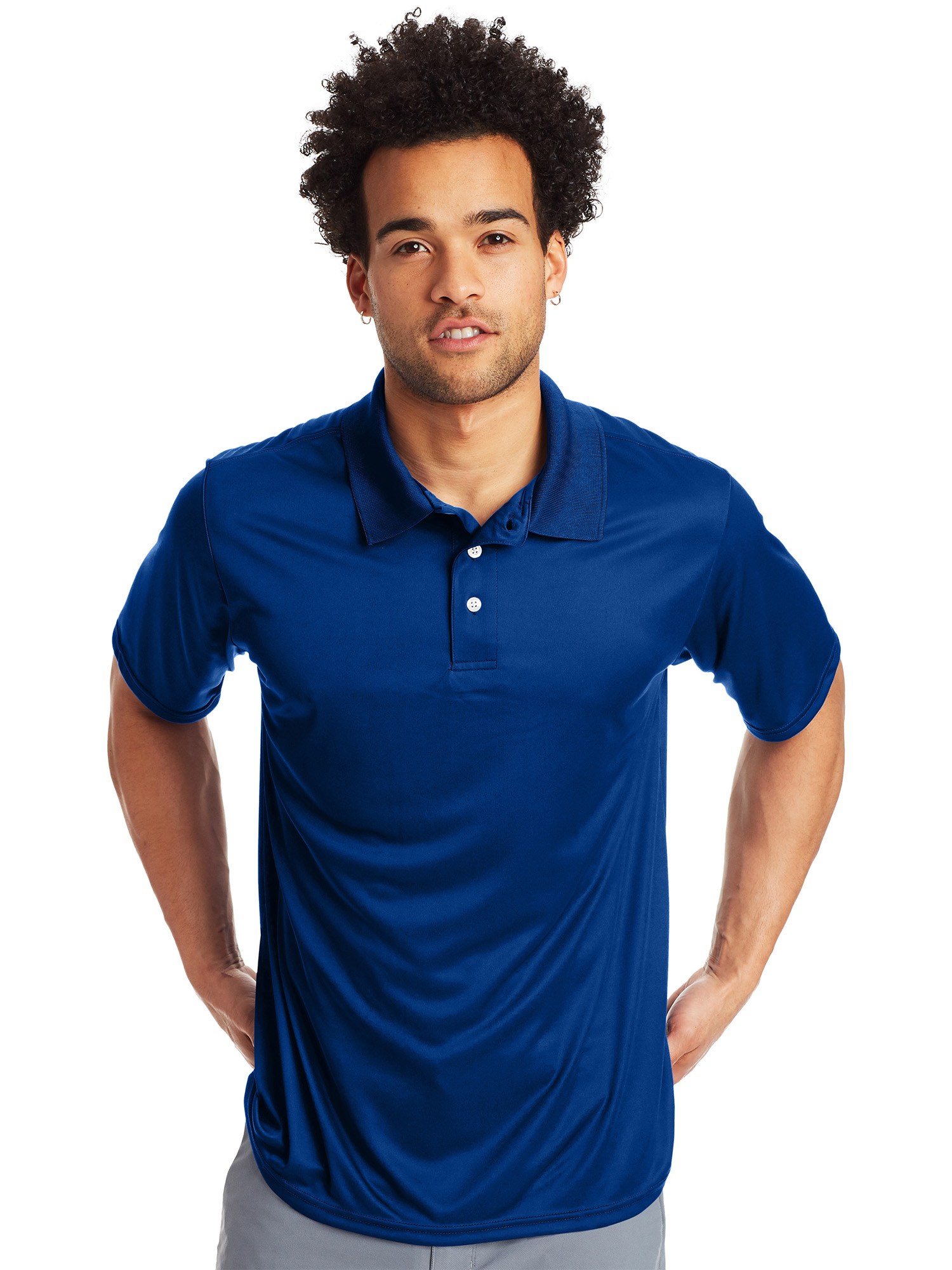 Hanes Sport Men's and Big Men's Cool Dri Performance Polo (40+ UPF), Up to Size 3XL - image 1 of 5