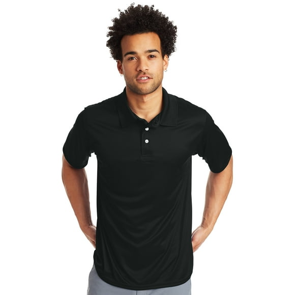 Hanes Sport Men's and Big Men's Cool Dri Performance Polo (40+ UPF), Up to Size 3XL