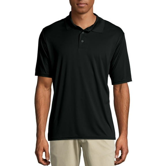 Hanes Sport Men's and Big Men's Cool Dri Performance Polo (40+ UPF), Up to Size 3XL