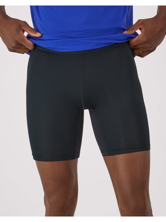 Sport Men's Performance Compression Shorts, 9" Ebony/Ebony L
