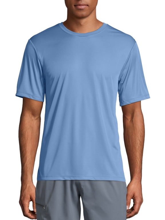 Sport Men's and Big Men's Short Sleeve Cool Dri Performance Tee (40+ UPF), Up to Size 3XL