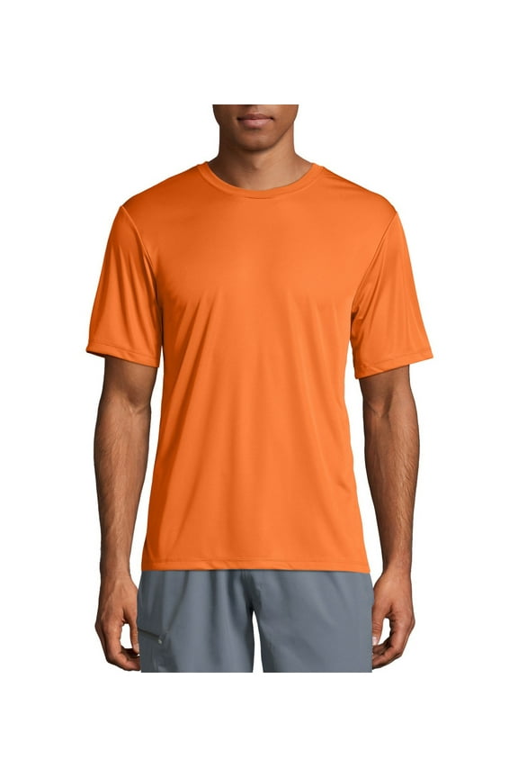 Sport Men's and Big Men's Short Sleeve Cool Dri Performance Tee (40+ UPF), Up to Size 3XL