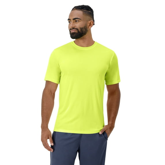 Hanes Sport Cool DRI Men's Performance T-Shirt Safety Green XL