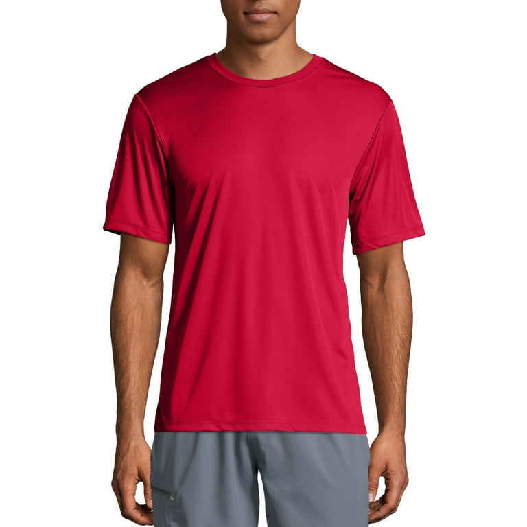 Hanes Sport Men s and Big Men s Short Sleeve Cool Dri Performance Tee 40 UPF Up to Size 3XL
