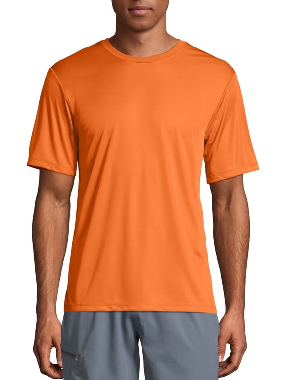 Sport Men's and Big Men's Short Sleeve Cool Dri Performance Tee (40+ UPF), Up to Size 3XL