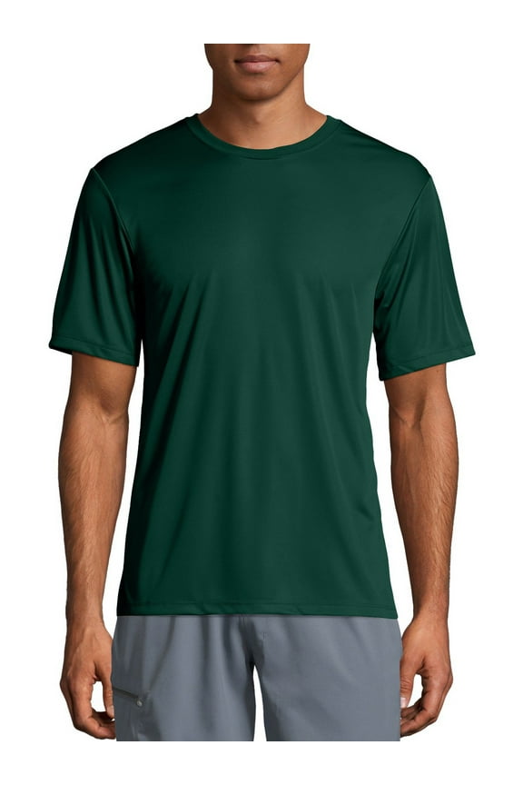 Sport Men's and Big Men's Short Sleeve Cool Dri Performance Tee (40+ UPF), Up to Size 3XL