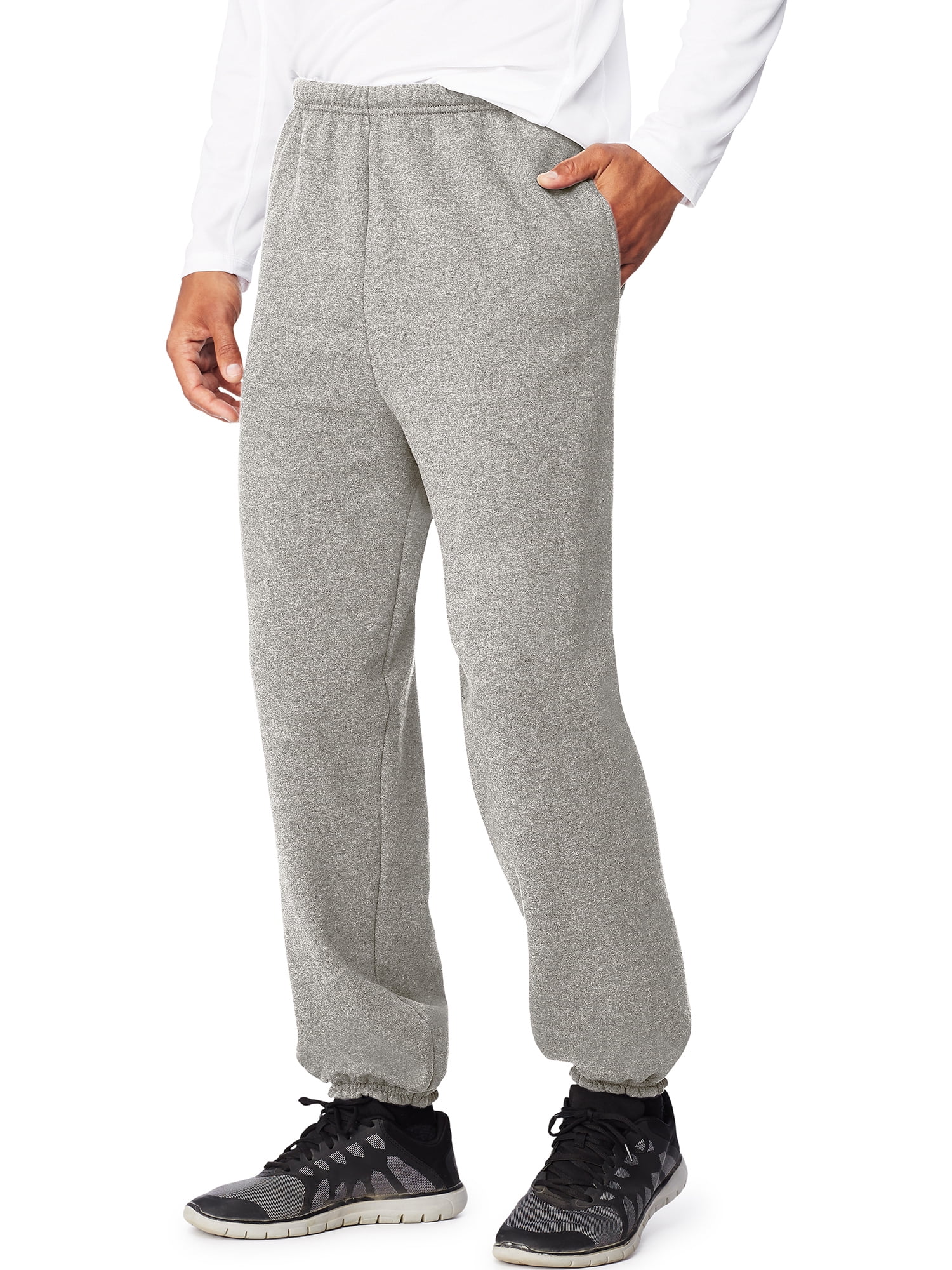RQYYD Mens Sweatpants with Pockets Drawstring Athletic Pants Joggers  Running Sports Sweatpants Slim Fit Fashion Men's Pants Gray XL