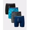 Hanes Men's XTemp Moisture Wicking Long Leg Boxer Brief, Total Support