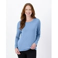 thumbnail image 1 of Hanes Sport Cool DRI Women's Performance Long Sleeve T-Shirt Light Blue L, 1 of 7