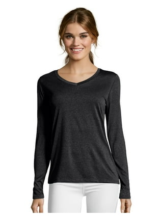 Long sleeve dri fit shirts women's walmart hotsell