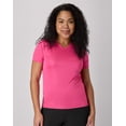 thumbnail image 1 of Hanes Sport Cool DRI Women's Performance V-Neck T-Shirt Wow Pink S, 1 of 6