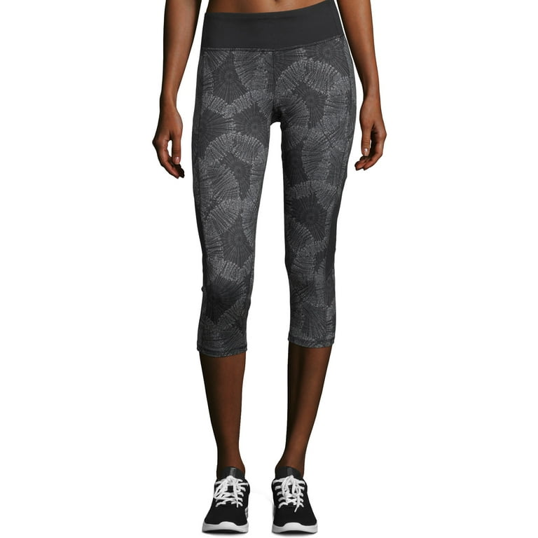 Hanes Sport Women s Performance Color Blocked Capri Leggings Walmart