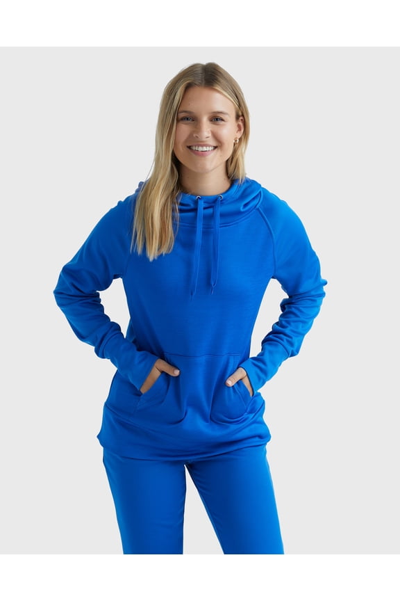 Sport Women's Performance Fleece Hoodie Awesome Blue/Awesome Blue Heather L